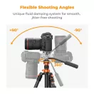 K&F Concept K234A7 állvány + FH-03 fluid videó állványfej