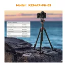 K&F Concept K234A7 állvány + FH-03 fluid videó állványfej