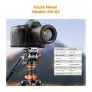 K&F Concept K234A7 állvány + FH-03 fluid videó állványfej