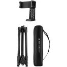 K&F Concept K234A0 állvány BH-28L gömbfej, 163cm magasság, 8kg teherbírás, telefontartóval