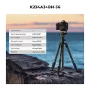 K&F Concept K234A0 állvány BH-28L gömbfej, 163cm magasság, 8kg teherbírás, telefontartóval