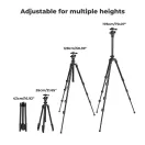 K&F Concept K234A0 állvány BH-28L gömbfej, 163cm magasság, 8kg teherbírás, telefontartóval