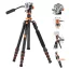 K&F Concept O255C4+FH-03 karbon videó állvány, 170cm magasság, 5kg teherbírás