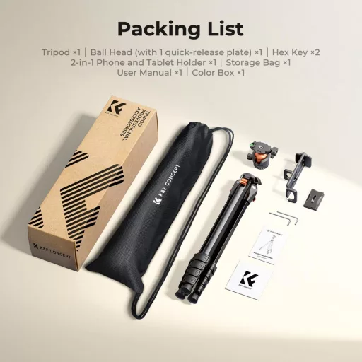 K&F Concept A305A1 + BH-40 állvány, telefon adapter