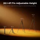 K&F Concept A304A3 allvany BH-40 gombfej 172cm