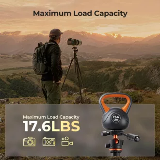 K&F Concept O234A3 + BH-36 videó állvány, telefon adapter