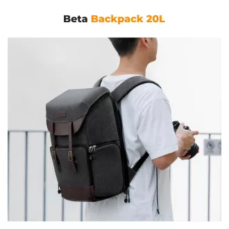   K&F Concept Beta Backpack Urban Wander 20L, fotós hátizsák, szürke barna