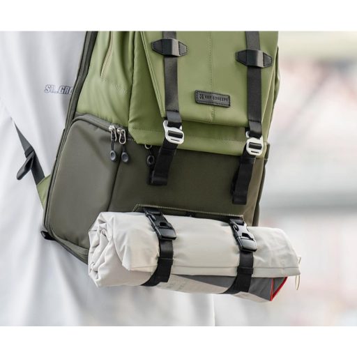 K&F Concept Beta Backpack 20 literes, fotós hátizsák, sötét zöld színben