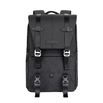   K&F Concept Beta Backpack 20 literes, fotós hátizsák, fekete-szürke színben