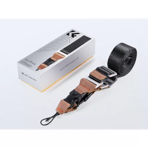K&F Concept lapos nyakpánt gyorskioldó csattal, 3,2cm x 100-160cm, fekete