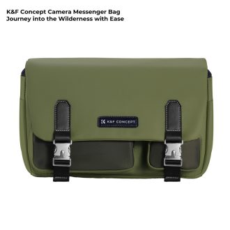   K&F Concept Sling Bag 10L Urban Wander 11, Green, bőrhatású felület, zöld