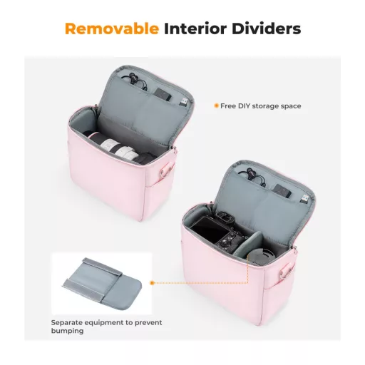 K&F Concept oldaltáska, 7L, vízlepergető anyag, bézs