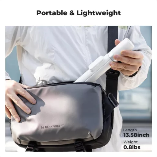 K&F Concept X96 selfie állvány, monopod, telefontartó adapter, 175cm max magasság, bluetooth, fehér