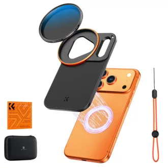   K&F Concept MagSafe szűrőtartó adapter 58 mm ND2-32 VND szűrővel, iPhone 17 Pro