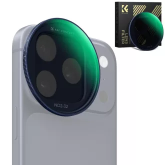   K&F Concept ND2-32 Snap-on szűrő, HD bevonat, vízálló, karcálló, kék,  iPhone 17 Pro/Max