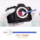 K&F Concept kamera full frame tisztító szett, 24 mm, 10 db-os + 20 ml tisztító folyadékkal