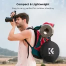 K&F Concept 5in1 derítőlap, reflektor, 80cm (fehér, fekete, arany, ezüst, transparens) + hordtáska