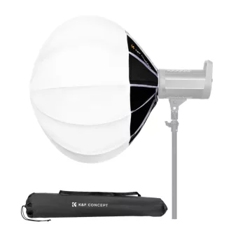   K&F Concept 65cm-es nyitható gömb softbox, lantern, Bowens csatlakozás, hordtáskával