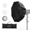 K&F Concept 65cm átmérőjű, octagonal softbox, gyorscsatlakozás, méhsejt rács, Bowens