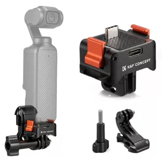   K&F Concept állvány adapter és gyorskioldó talp USB-C csatlakozással, DJI Osmo Pocket 3/4-hez
