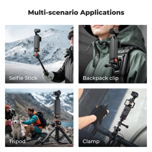 K&F Concept állvány adapter és gyorskioldó talp USB-C csatlakozással, DJI Osmo Pocket 3/4-hez