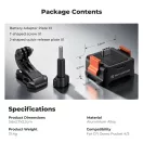 K&F Concept állványadapter és gyorskioldó talp USB-C csatlakozással, DJI Osmo Pocket 3/4-hez