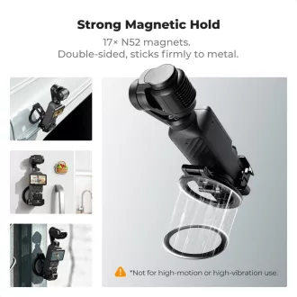   K&F Concept PP62 mágneses alumínium bővítőkeret MagSafe telefontartóval, DJI Osmo Pocket 3/4-hez