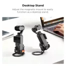 K&F Concept PP62 mágneses alumínium bővítőkeret MagSafe telefontartóval, DJI Osmo Pocket 3/4-hez