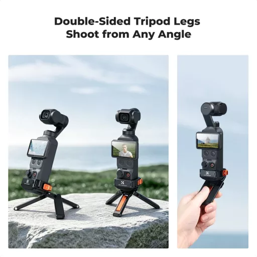 K&F Concept PP63 mágneses mini állvány és védőkeret, DJI Osmo Pocket 3/4-hez
