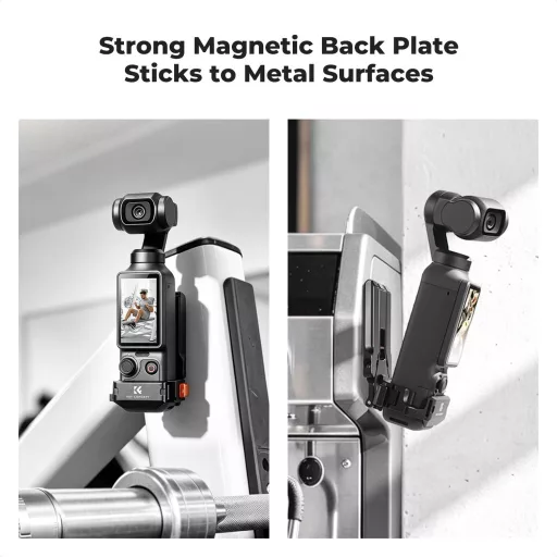 K&F Concept PP63 mágneses mini állvány és védőkeret, DJI Osmo Pocket 3/4-hez