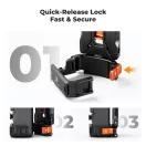 K&F Concept PP63 mágneses mini állvány és védőkeret, DJI Osmo Pocket 3/4-hez