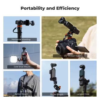   K&F Concept többfunkciós alumínium bővítőkeret DJI Osmo Pocket 4-hez