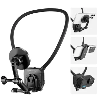   K&F Concept nyakba akasztható akció kamera tartó, Magsafe, GoPro és DJI Pocket 3 adapter