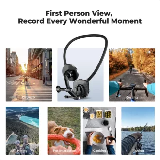   K&F Concept nyakba akasztható akció kamera tartó, Magsafe, GoPro és DJI Pocket 3 adapter