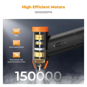   K&F Concept V1 14in1 beépített akkumulátoros porfújó, porszívó, 150000RPM