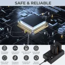 K&F Concept hordozható dupla LC-E17 akkumulátor töltő, USB-C, 2db LP-E17 akkumulátorhoz