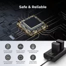 K&F Concept hordozható dupla BC-TRW akkumulátor töltő, LCD, USB-C, 2db FW50 akkumulátorhoz