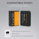 K&F Concept LP-E17 akkumulátor, 1250mAh