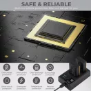 K&F Concept hordozható dupla USB-C akkumulátor LC-E17 töltő + 2db LP-E17 akkumulátor 1250mAh