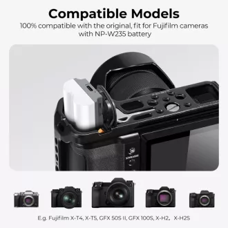   K&F Concept NP-W235 akkumulátor, 2db, 2400mAh, USB-C csatlakozóval