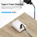 K&F Concep NP-FW50 akkumulátor, 2db, 1100mAh, USB-C csatlakozóval