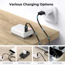 K&F Concep NP-FW50 akkumulátor, 2db, 1100mAh, USB-C csatlakozóval
