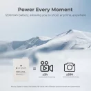 K&F Concept hordozható dupla USB-C akkumulátor LC-E12E töltő + 2db LP-E8 akkumulátor 1250mAh