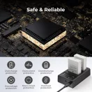 K&F Concept hordozható dupla USB-C akkumulátor LC-E12E töltő + 2db LP-E8 akkumulátor 1250mAh