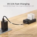 K&F Concept hordozható dupla USB-C akkumulátor LC-E12E töltő + 2db LP-E8 akkumulátor 1250mAh