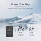 K&F Concept hordozható dupla USB-C akkumulátor LC-E12 töltő + 2db LP-E12 akkumulátor 1100mAh