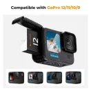 K&F Concept hordozható tripla USB-C akkumulátor töltő +3db GoPro Hero 12/11/10/9 akkumulátor 1730mAh