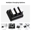 K&F Concept hordozható tripla USB-C akkumulátor töltő +3db GoPro Hero 12/11/10/9 akkumulátor 1730mAh