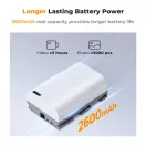 K&F Concept LP-E6NH akkumulátor, 2db, 2250mAh, USB-C csatlakozóval