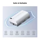 K&F Concept LP-E6NH akkumulátor, 2db, 2250mAh, USB-C csatlakozóval